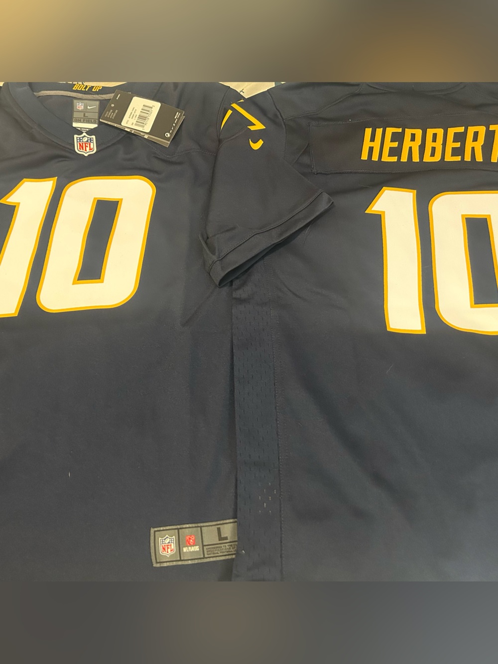 Nike LOS ANGELES CHARGERS JUSTIN HERBERT Youth JERSEY Sz L or XL New w tags